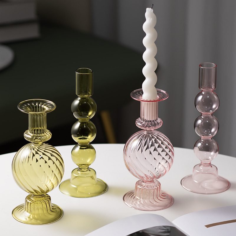 Household Transparent Borosilicate Glass Candle Holder - Image 4