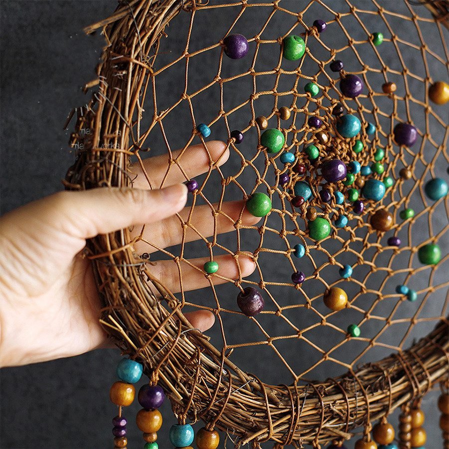 Rattan weaving original handmade dream catcher - Image 5