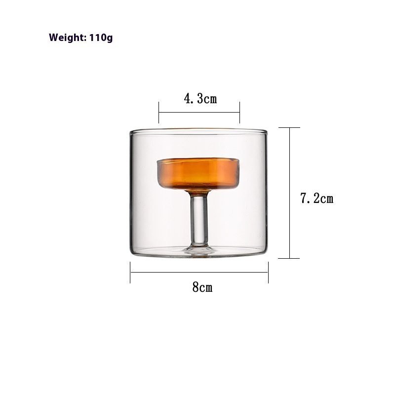 Dining Table Glass Candle Holder Dinner Props Ornaments - Image 6