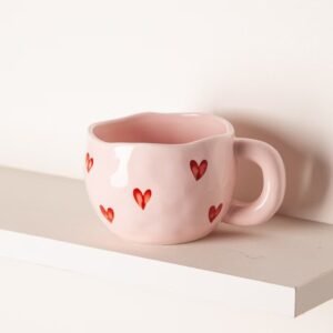 Creative Heart Mug Good-looking Ceramic Household