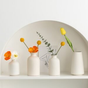 Simple Vase Ceramic Decoration Dried Flower Arrangement Flower Ware