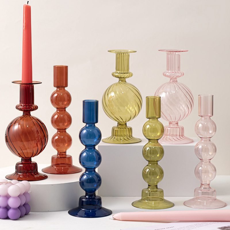 Household Transparent Borosilicate Glass Candle Holder - Image 2