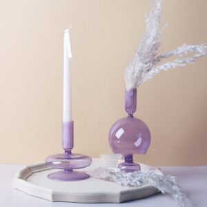 Nordic Creative Glass Candle Holder Vase Decoration Crafts