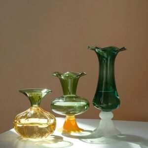 High Borosilicate Retro Handmade Glass Vase