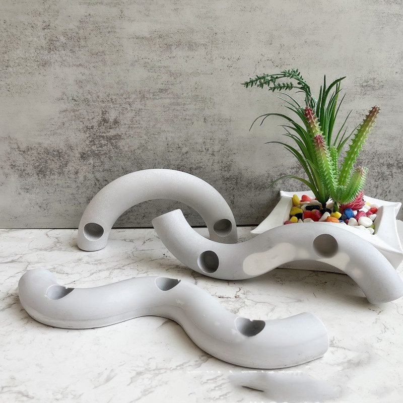 Candle Holder Gypsum Mold Home Resin Decorations - Image 5