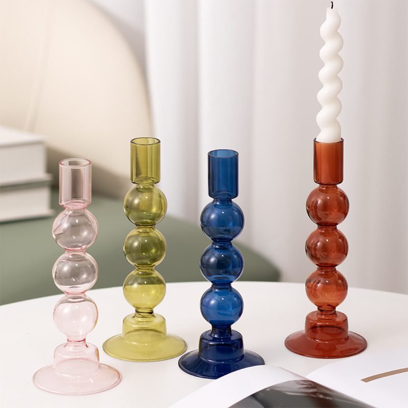 Household Transparent Borosilicate Glass Candle Holder - Image 3