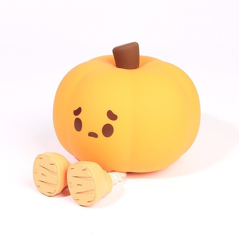 Pumpkin Lamp Small Night Lamp Halloween Silicone Pat Lamp Ambience Light - Image 8