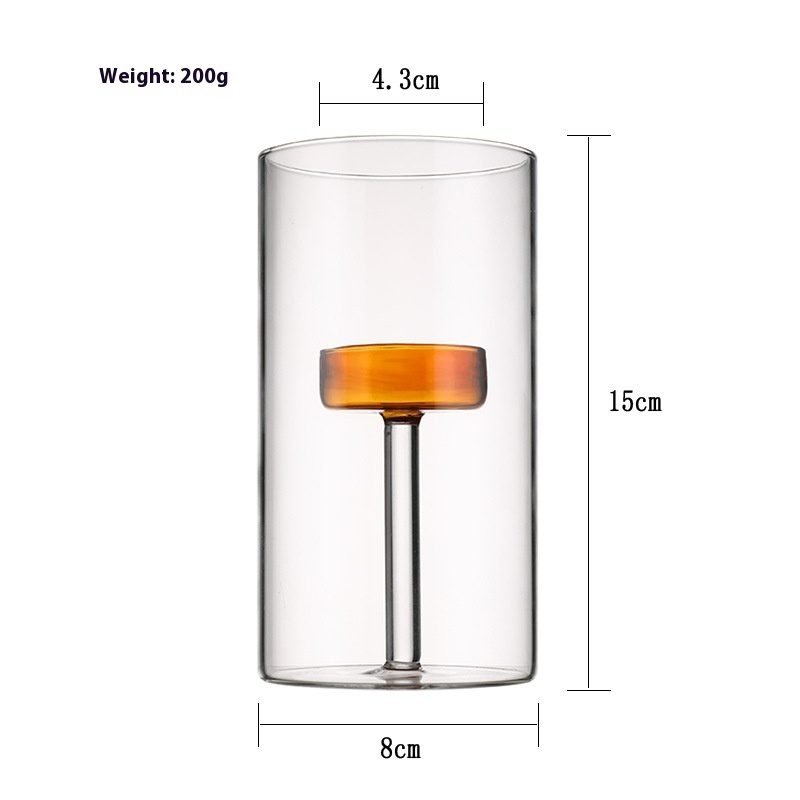 Dining Table Glass Candle Holder Dinner Props Ornaments - Image 8
