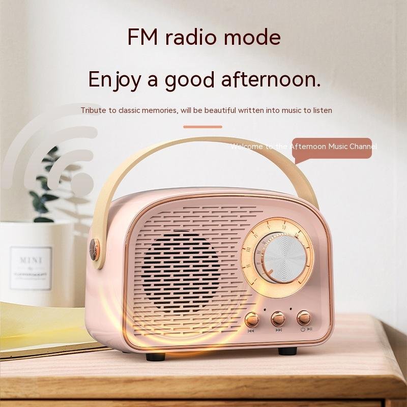 Vintage Radio Portable Card Wireless Bluetooth Speaker - Image 4