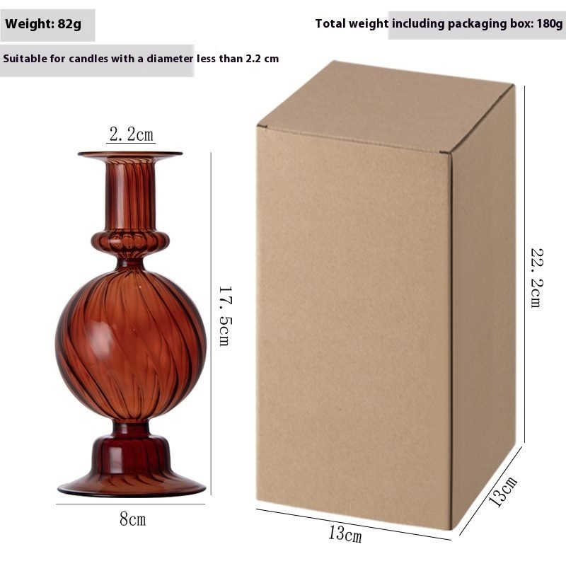 Household Transparent Borosilicate Glass Candle Holder - Image 10