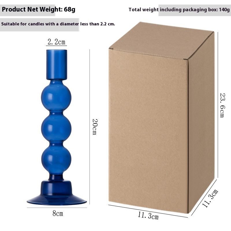 Household Transparent Borosilicate Glass Candle Holder - Image 7