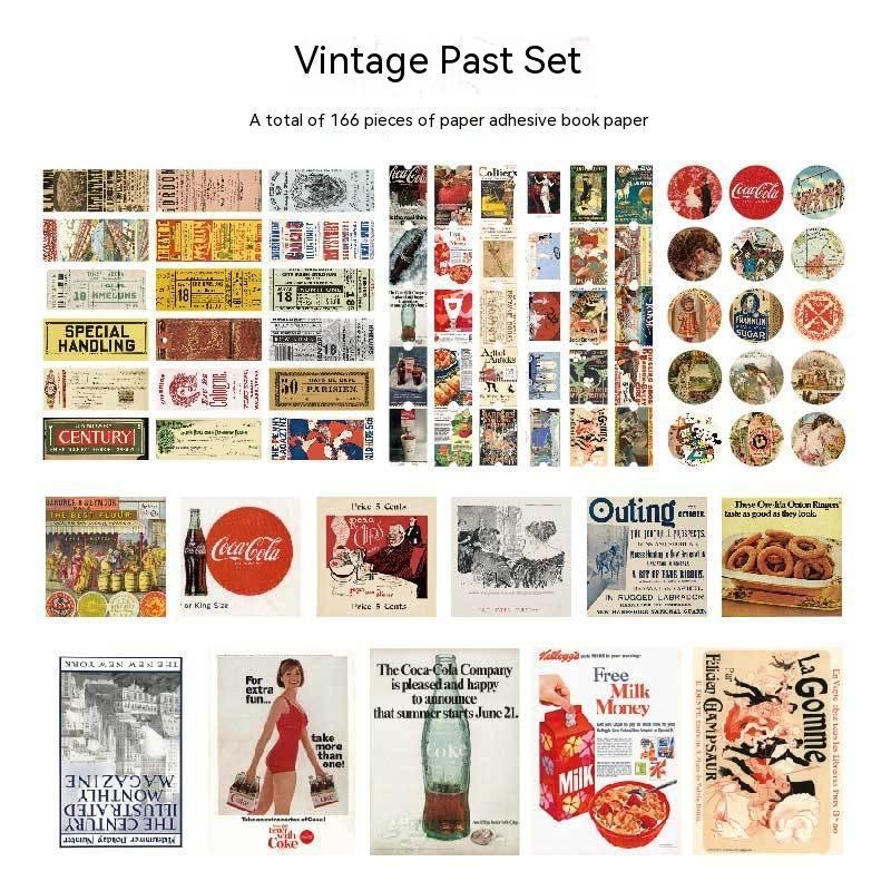 Retro Series Notebook Sample Data Decorative Stickers - Image 3