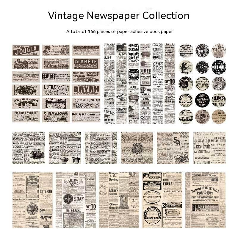 Retro Series Notebook Sample Data Decorative Stickers - Image 10