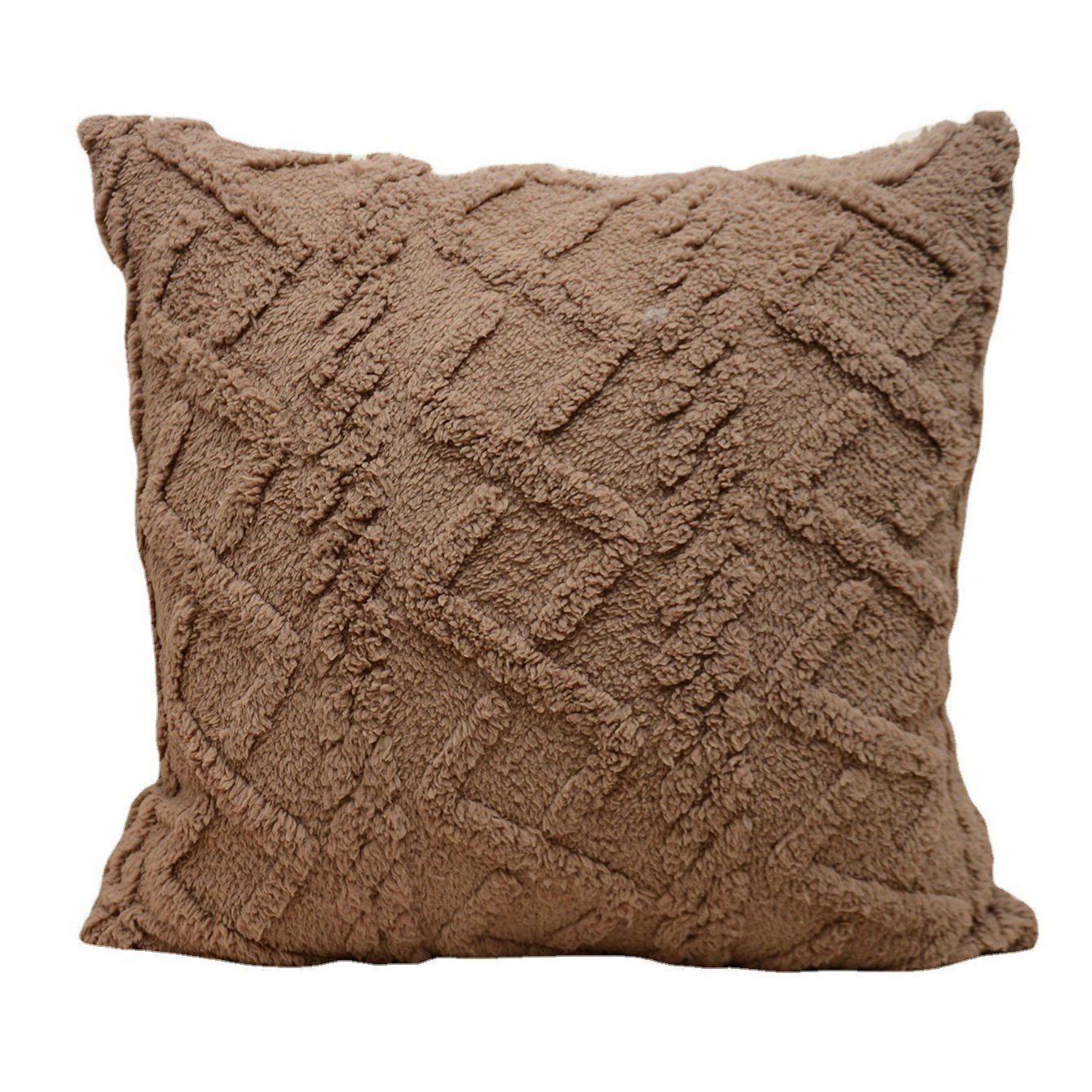 Cut Flower Pillow Cover Plush Jacquard Cushion Cover - Image 10