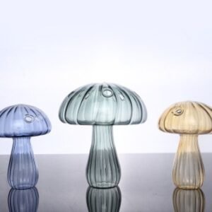 Glass Mushroom Vase