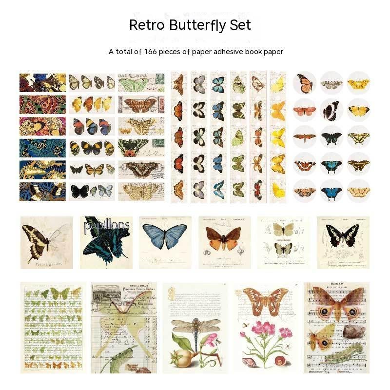 Retro Series Notebook Sample Data Decorative Stickers - Image 6