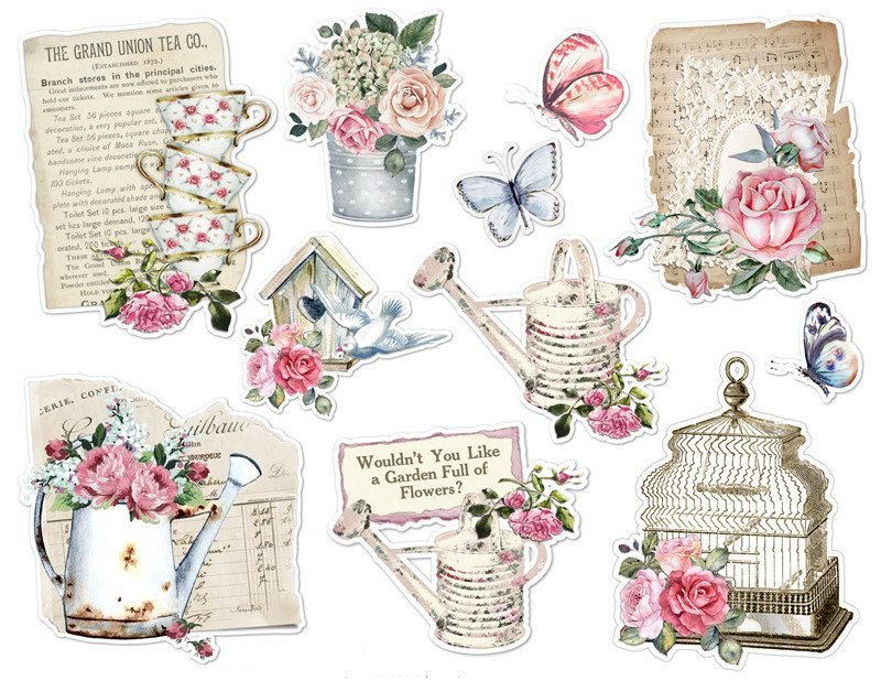 Vintage Hand Ledger Sticker Decoration - Image 2