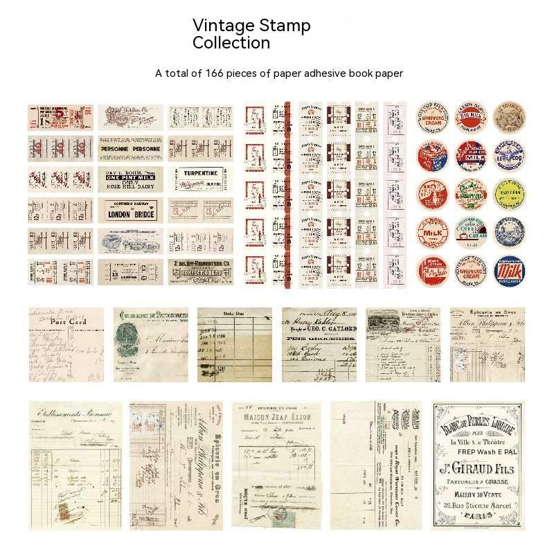 Retro Series Notebook Sample Data Decorative Stickers - Image 9