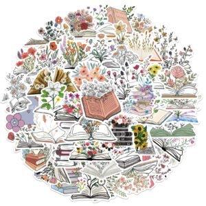 Cartoon Book Flower Graffiti Stickers