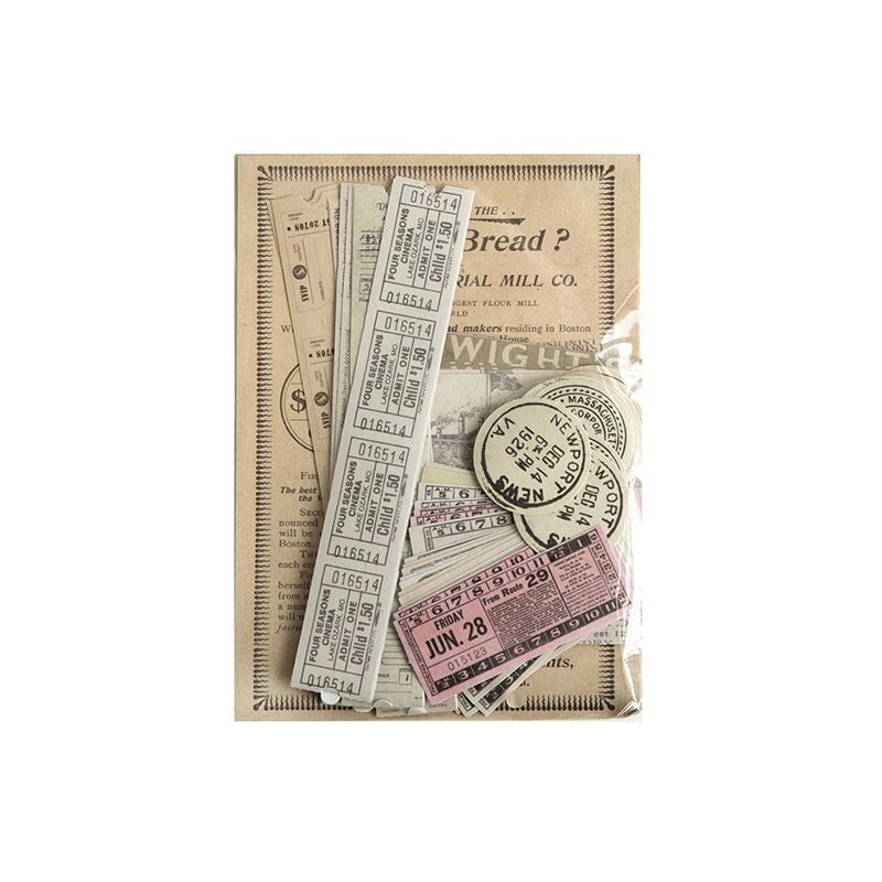 Retro Series Notebook Sample Data Decorative Stickers - Image 8