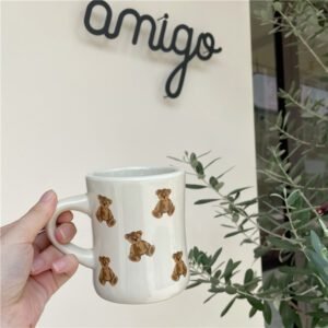 Homemade Bear Mug Large Capacity