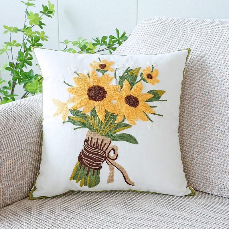 Aesthetic Sunflower Cushion - Image 2