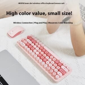 Kawaii keyboard and mouse set